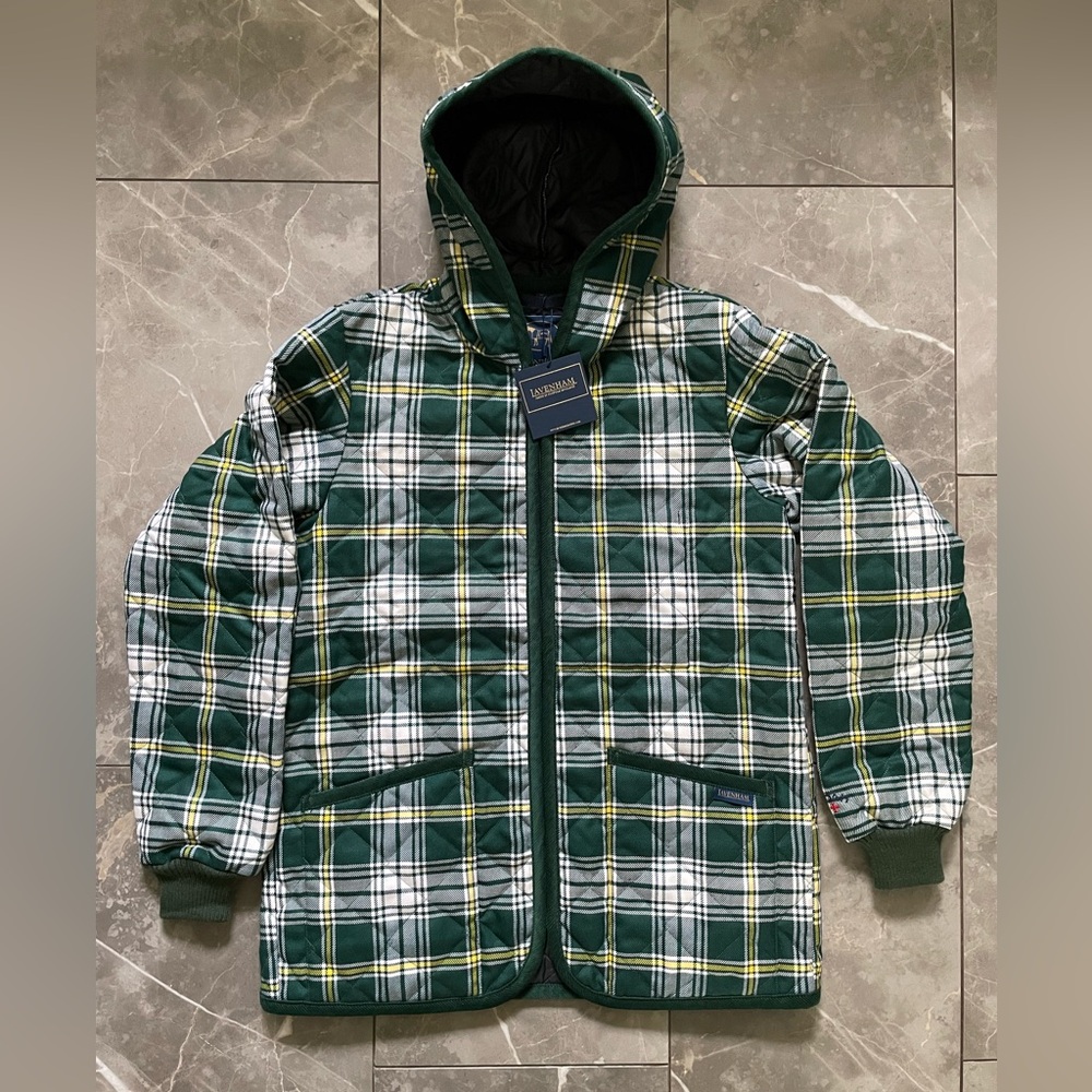 NOAH NYC x Lavenham Quilted Hooded Jacket - Made in England - NWT